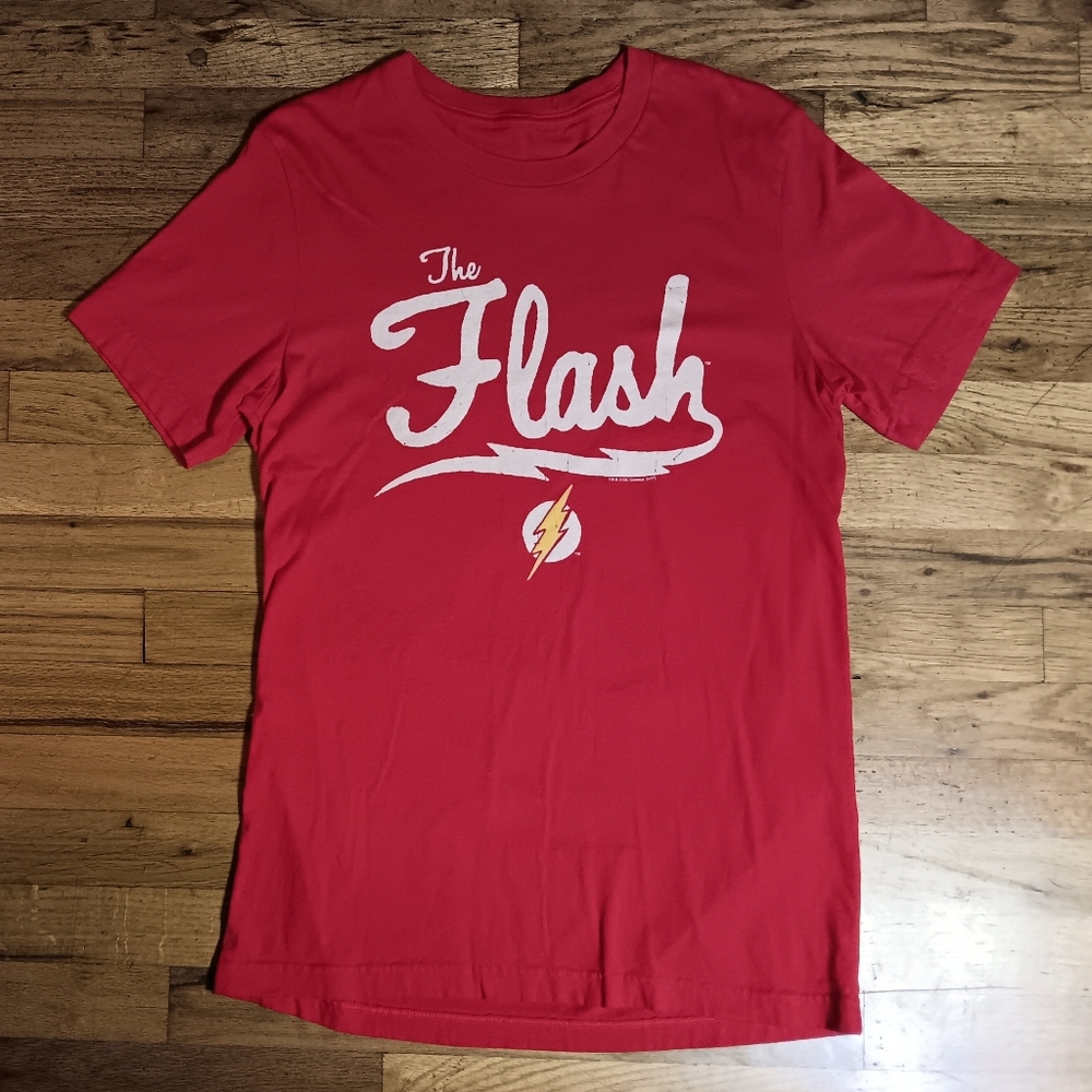 The Flash vintage logo t shirt dc comics copyright batman superman dark knight - Picture 2 of 7